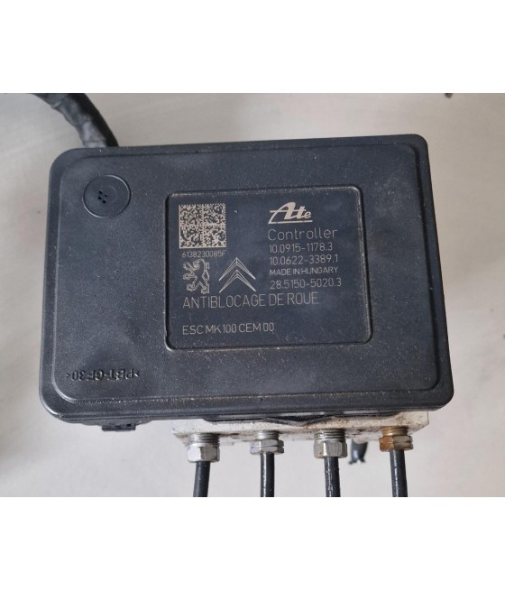 Pompa Modulo ABS Peugeot 208 I dal 2012 al 2019 Cod 9806891780